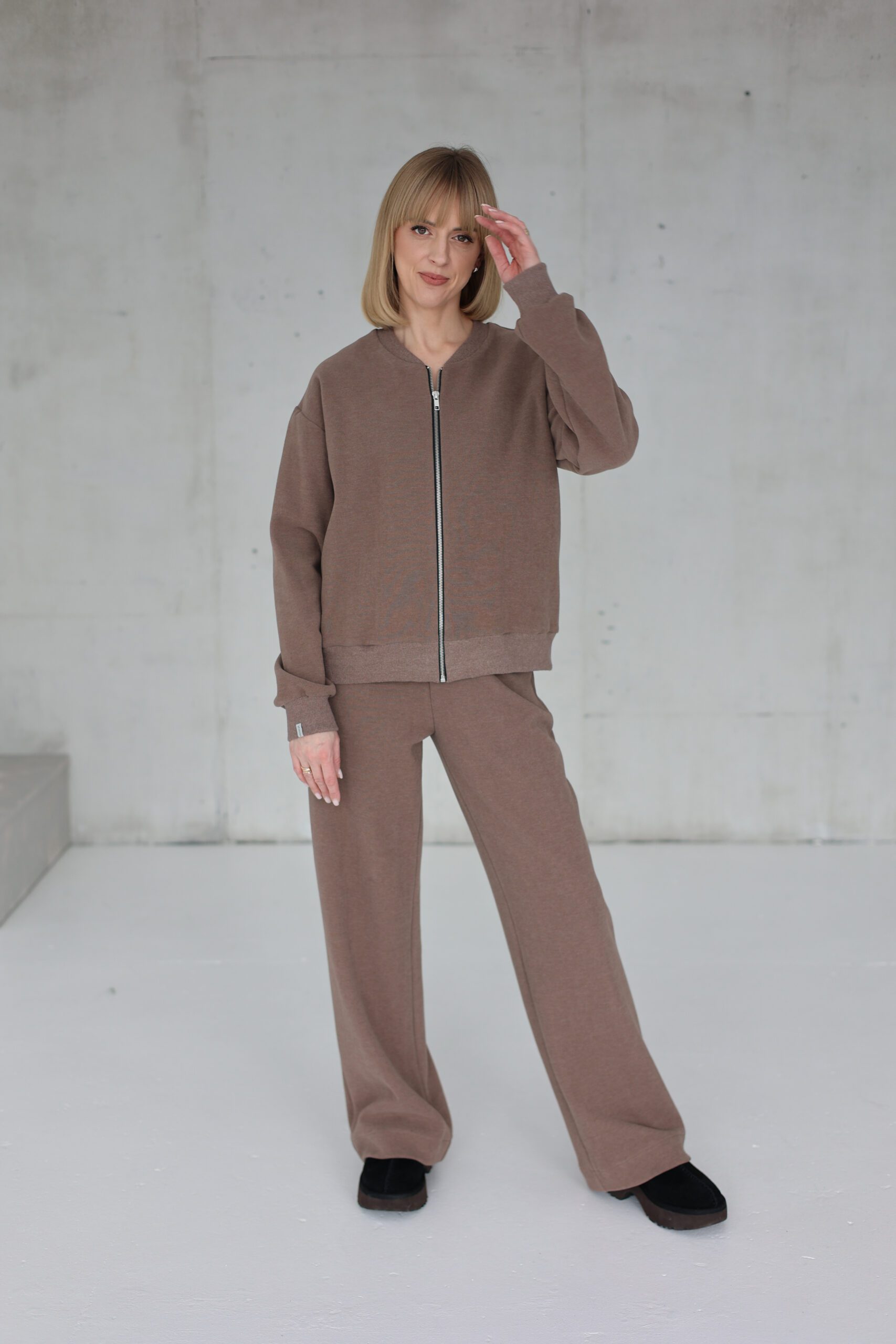 PEACH EFFECT. Moteriškos KAKAVOS kelnės - Image 5