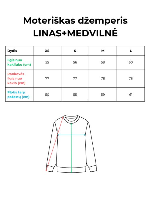 Moteriškas džemperis su užtrauktuku LINAS polo - Image 8