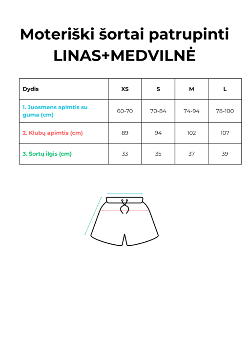 Moteriški šortai LINAS - Image 5