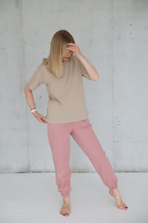 Moteriški marškinėliai BEIGE - Image 4