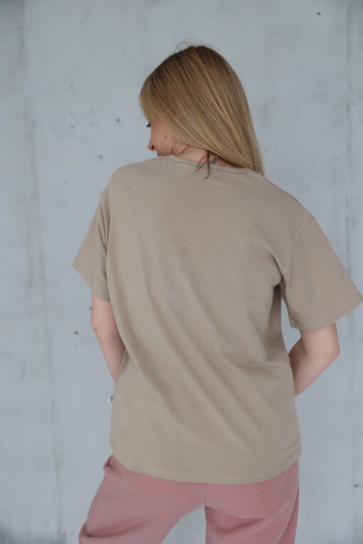 Moteriški marškinėliai BEIGE - Image 3