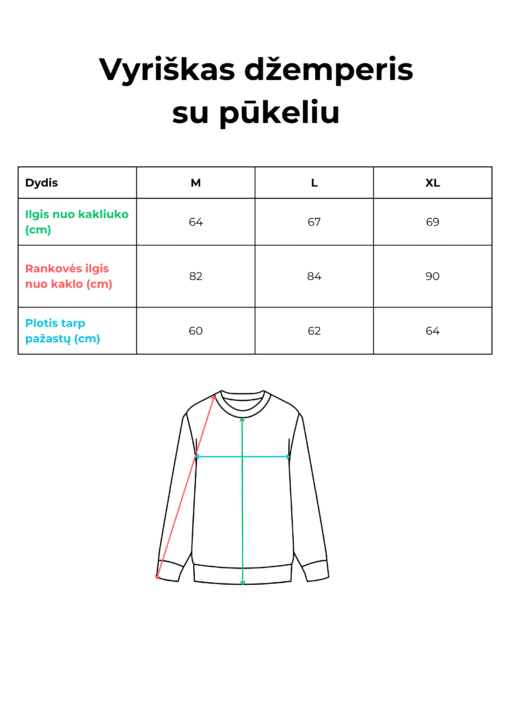 Vyriškas PILKAS džemperis. Su pūkeliu - Image 5