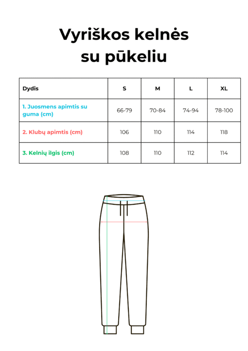Vyriškos JUODOS kelnės. Su pūkeliu - Image 6