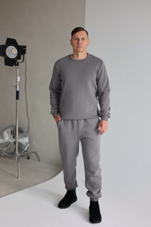 Vyriškos PILKOS kelnės. Su pūkeliu - Image 5