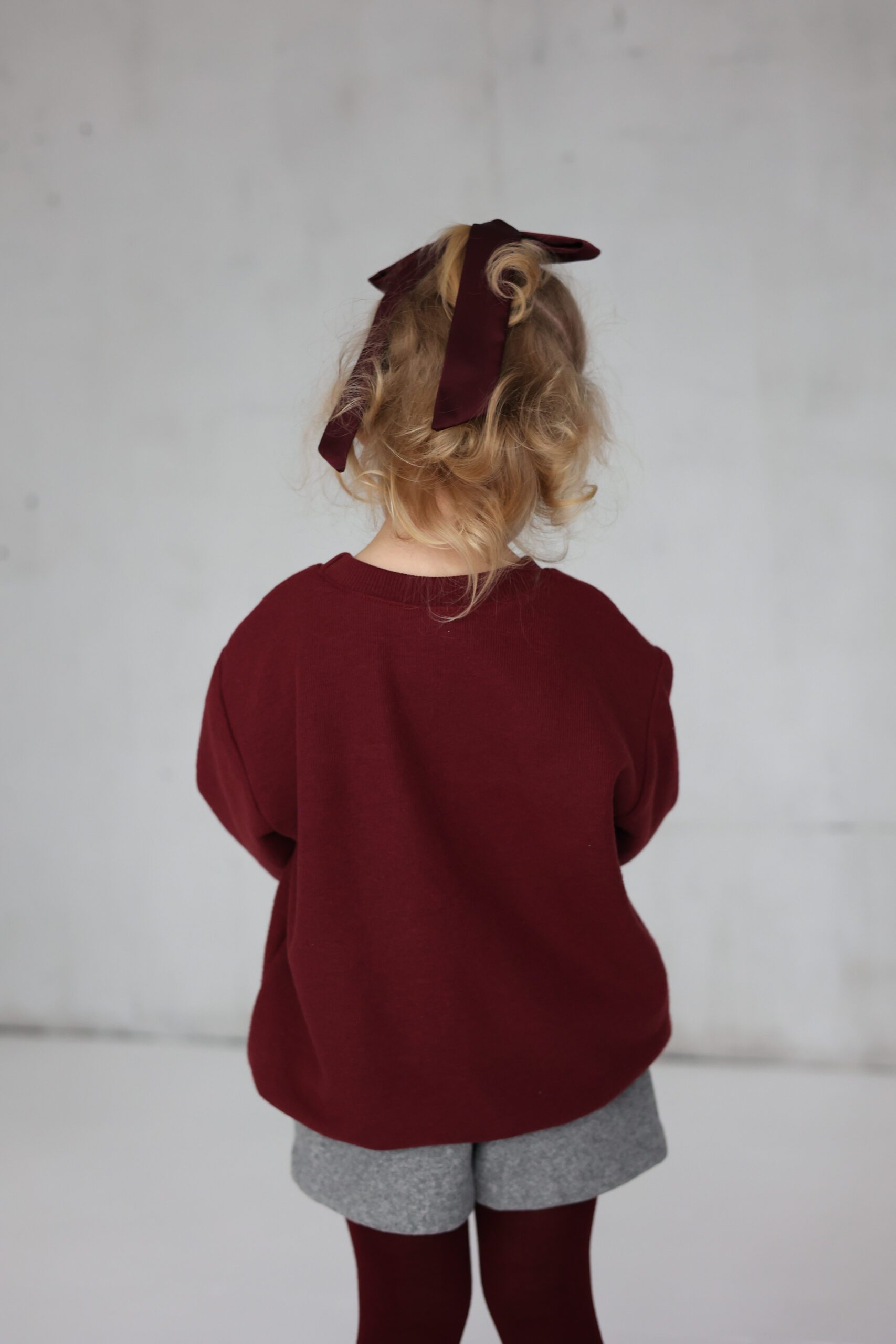 PEACH EFFECT. Vaikiškas džemperis BORDO - Image 5