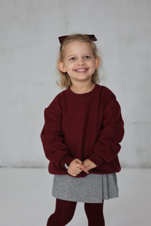 PEACH EFFECT. Vaikiškas džemperis BORDO