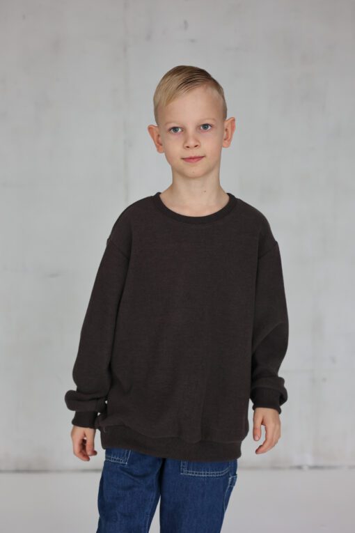 PEACH EFFECT. Vaikiškas džemperis ŠOKOLADO