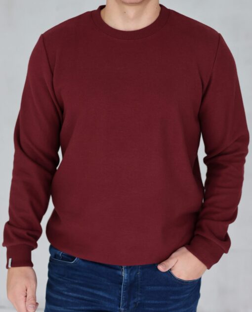 PEACH EFFECT. Vyriškas BORDO džemperis