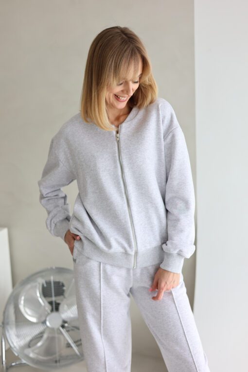 Moteriškas MELANŽINIS PILKAS bomberis