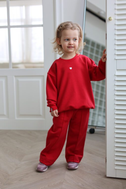 Alternative view of Vaikiškas RAUDONAS džemperis