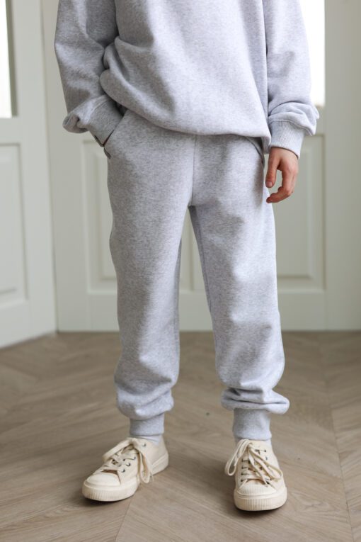 Vaikiškos MELANŽINĖS PILKOS kelnės