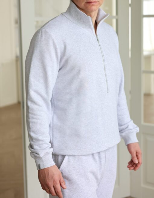 Vyriškas MELANŽINIS PILKAS džemperis POLO