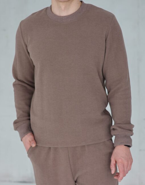 PEACH EFFECT. Vyriškas KAKAVOS džemperis