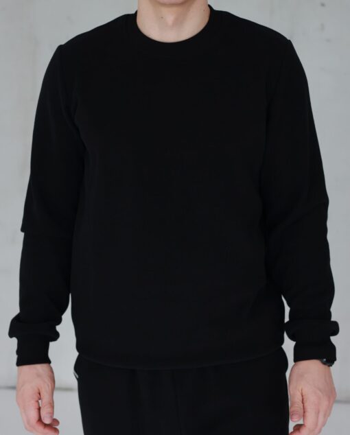 PEACH EFFECT. Vyriškas JUODAS džemperis