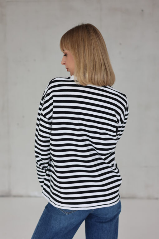 Alternative view of Moteriški marškinėliai DRYŽIAI ilgomis rankovėmis