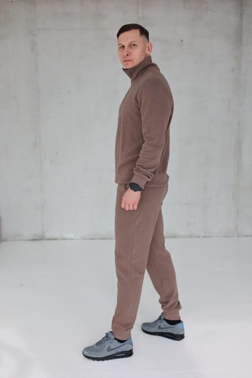 Alternative view of PEACH EFFECT. Vyriškas KAKAVOS džemperis POLO