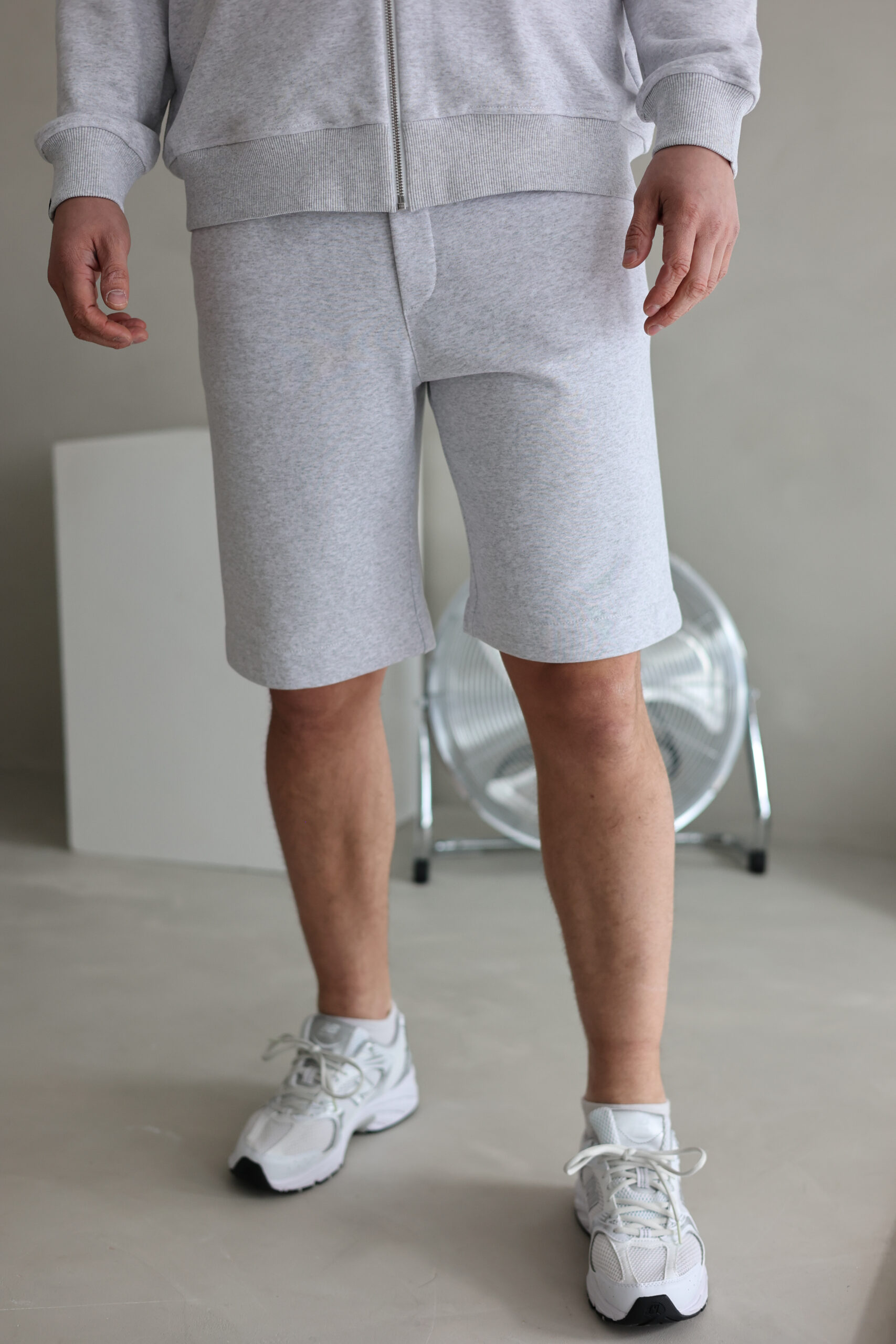 Vyriški MELANŽINIAI PILKI šortai