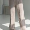 PEACH EFFECT. Moteriškos NUDE kelnės su kanteliu