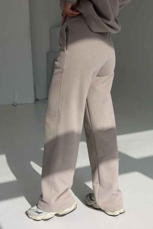 Alternative view of PEACH EFFECT. Moteriškos NUDE kelnės su kanteliu